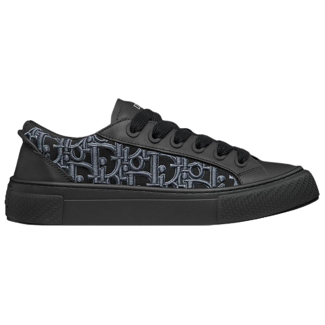 DIOR B33 Spin Low top Skateboard Shoes Men's Black Limited Edition Numbered Edition