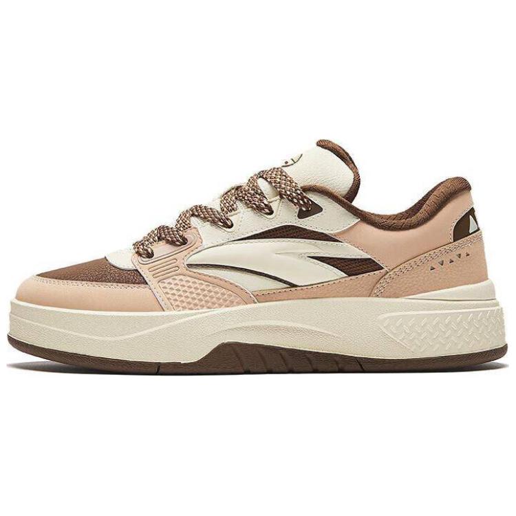 Anta Anti-Slip Wear-Resistant Low-Top Skateboard Shoes Women's Brown