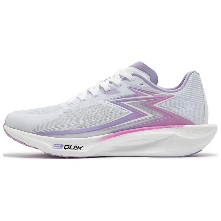 361° Wear-Resistant Cushioning Breathable Low-Top Training Running Shoes Unisex Gray Purple