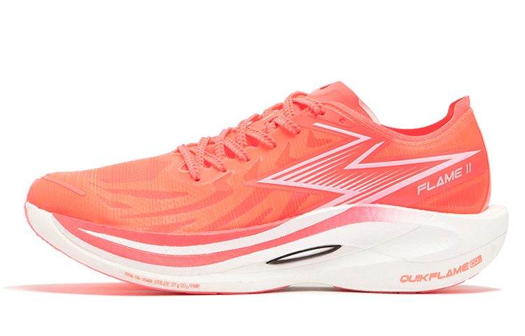 361° Feiran 2 Low Top Running Shoes Unisex Fluorescent Begonia Pink/361 Degrees White