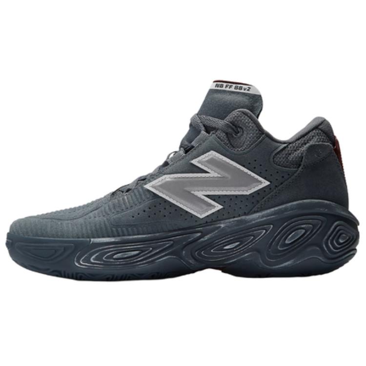 New Balance Fresh Foam BB Cushioned Slip-Resistant Mid-Top Basketball Shoes Unisex Gray