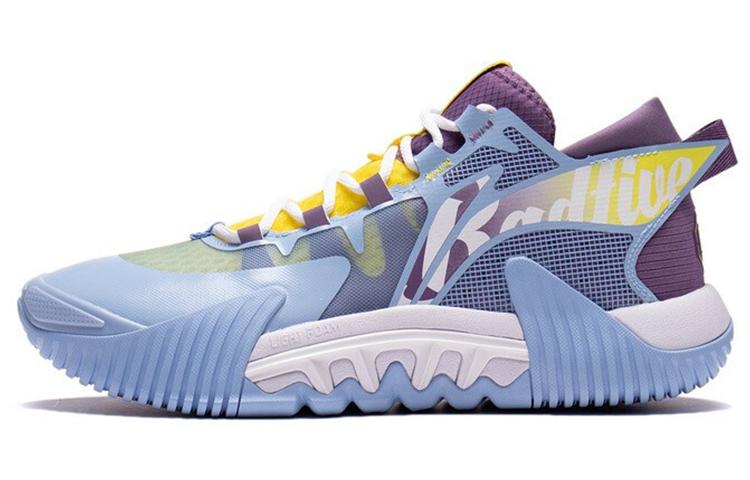 LiNing Badfive 2 Low Cushioning Anti-Slip And Wear-Resistant Low-Top Basketball Shoes Men's Blue Purple