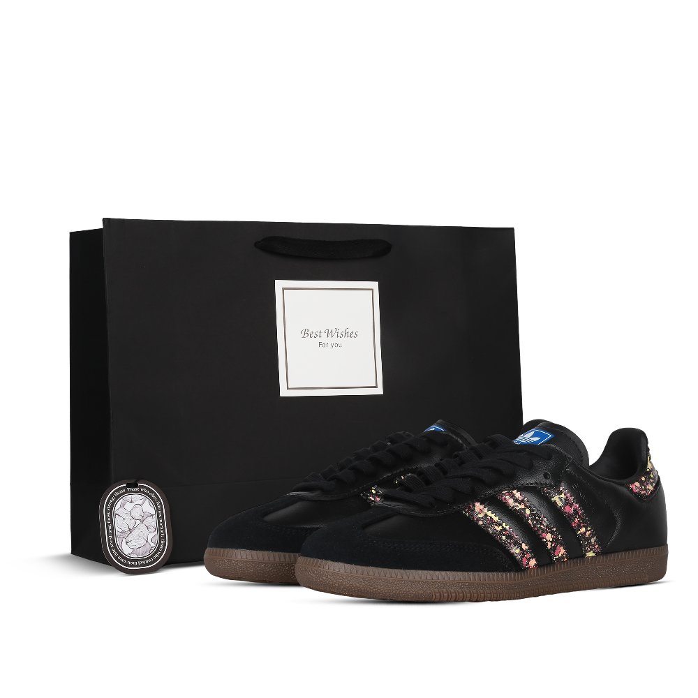 Adidas Originals SAMBA OG Fine Arts Student Non-slip Lightweight Low-Top Skateboard Shoes Unisex Black