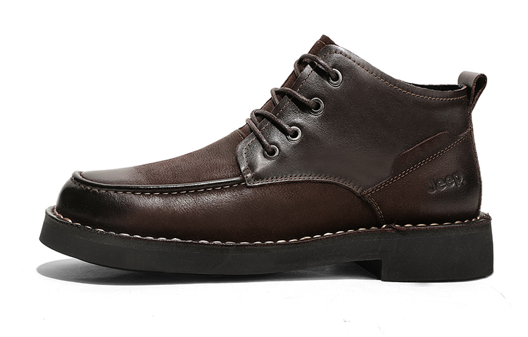 Jeep Dress Shoes Men's Dark Brown