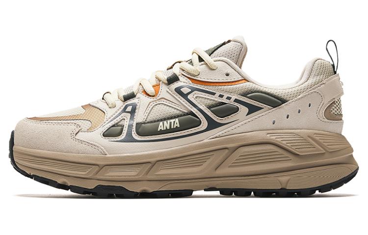 Anta Engine Abrasion Resistant Low top Casual Shoes Men's Beige Yellow