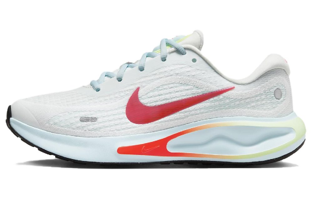 Nike Journey Run Summit White Glacier Blue Barely Volt Bright Crimson Women's