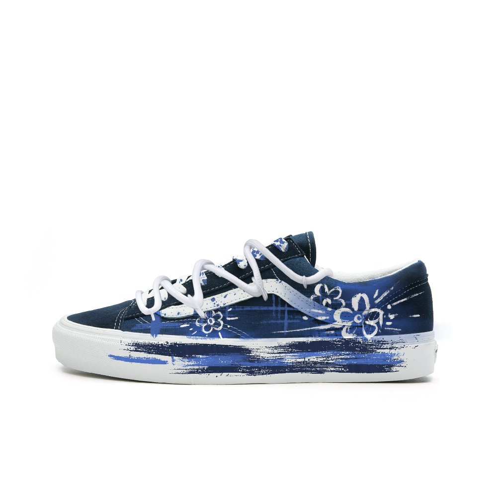 Vans Style 36 Abrasion Resistant Low Top Skateboard Shoes Unisex Blue White