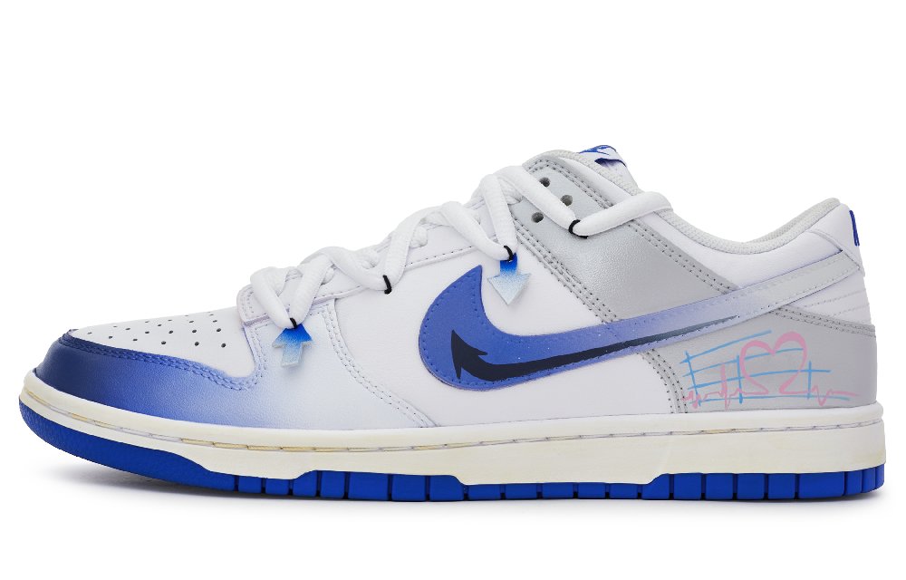 Nike Dunk Skateboard Shoes Men Low-Top Silver