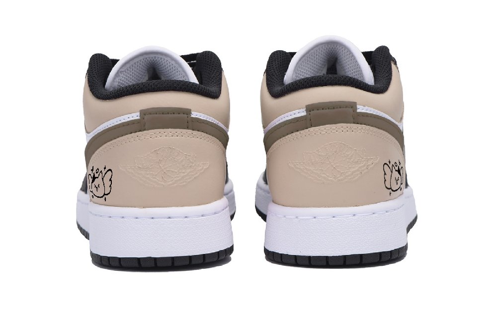 Jordan Air Jordan 1 Vintage Basketball Shoes Men Low Top Black Brown