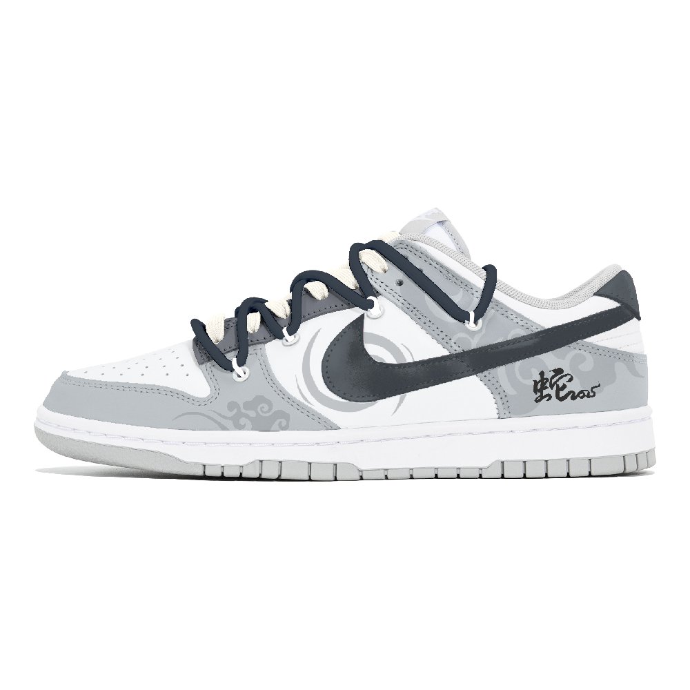 Nike Dunk Abrasion-Resistant Low-Top Skateboard Shoes Men's White
