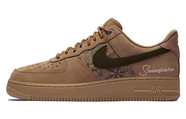 Nike Air Force 1 Skateboard Shoes Unisex Low-Top Black/Brown