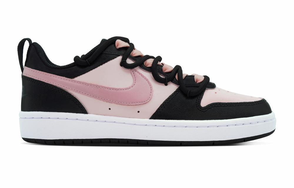 Nike Court Borough Skateboard Shoes Women's Low-Top Black White Pink купить в интернет-магазине Yoocart с быстрой доставкой по России.