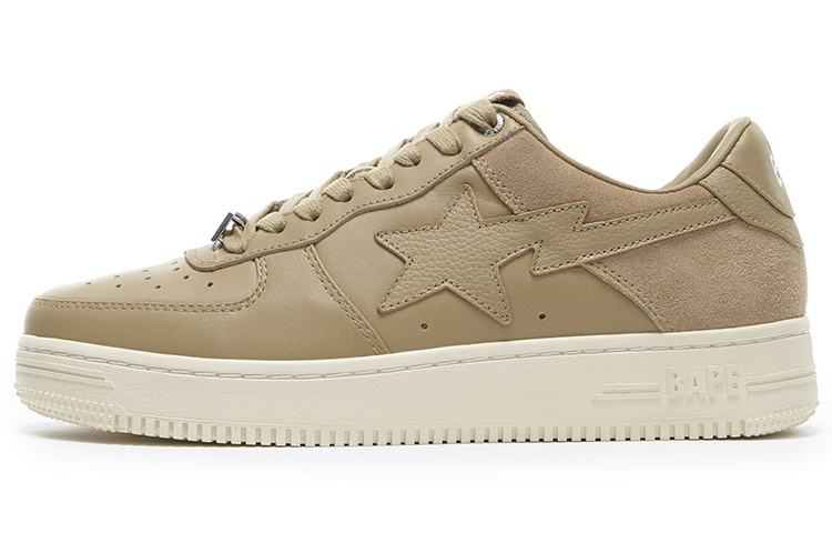 BAPE A BATHING APE Bape Sta Low Suede Heel Beige