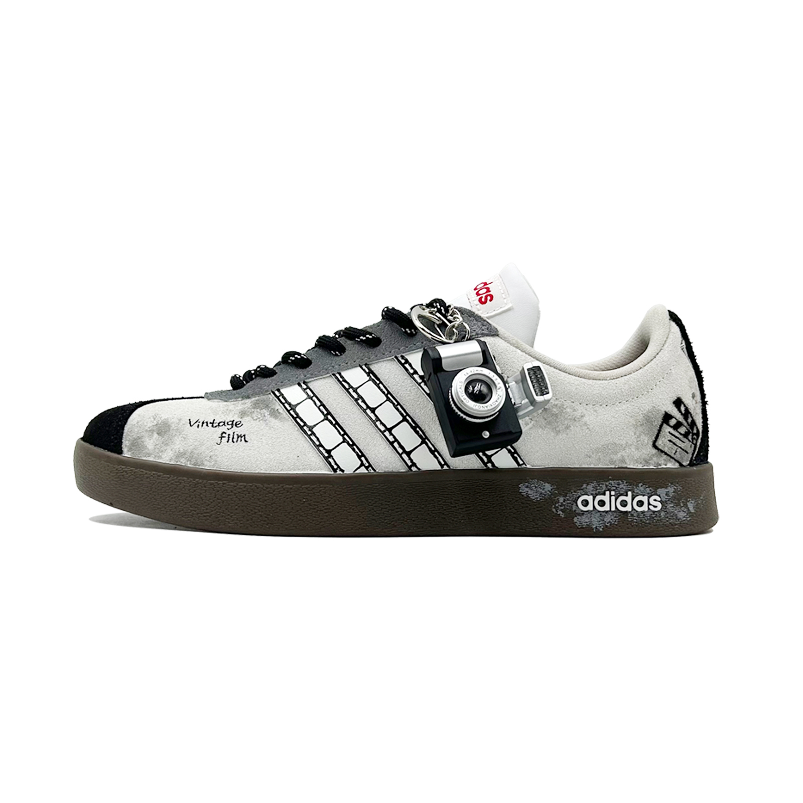 Adidas Neo VL Court 2.0 Skateboard Shoes Unisex Low top Light Gray