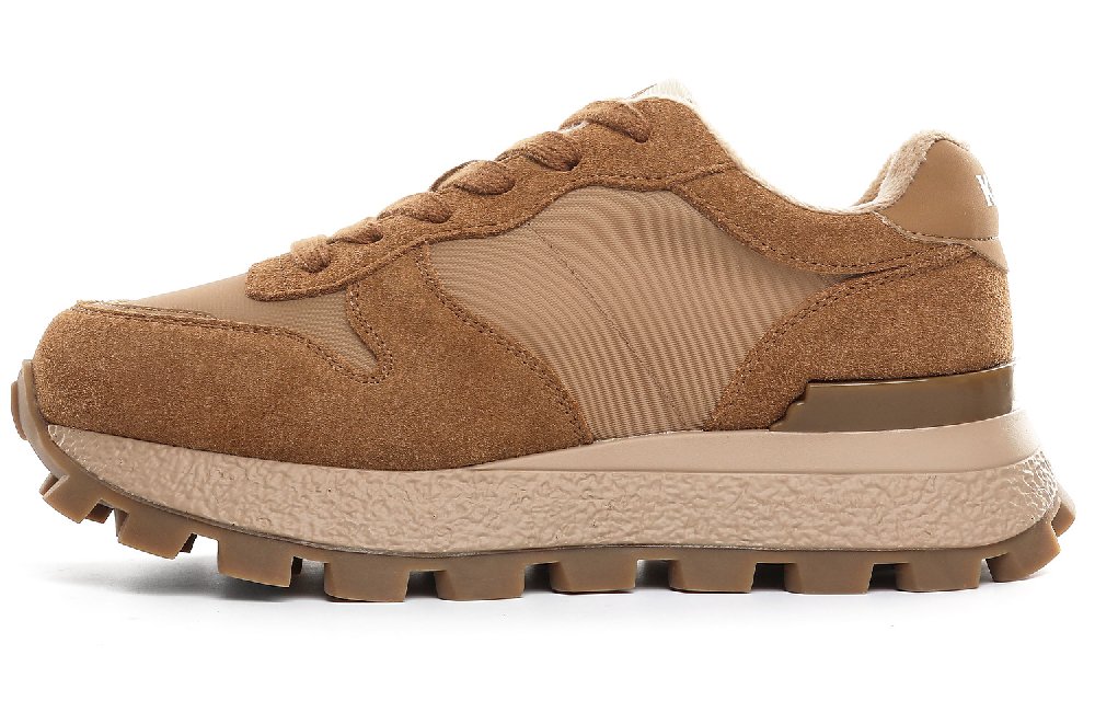 Kappa Height Increasing Wear-Resistant Slip-Resistant Low-Top Casual Shoes Women's Stag Brown