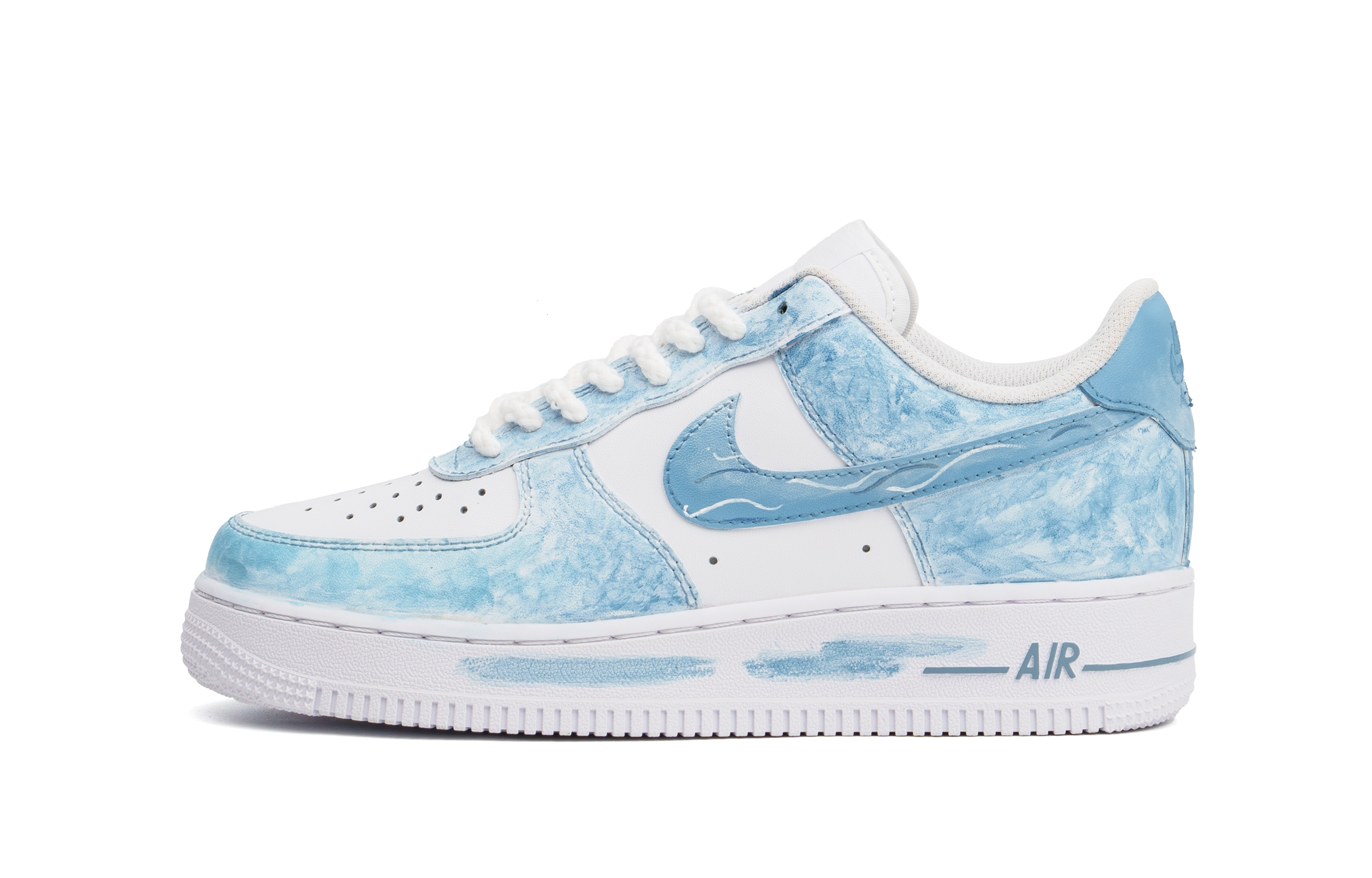 Nike Air Force 1 Cushioning, Impact Resistant, Abrasion Resistant Low top Skateboard Shoes Unisex