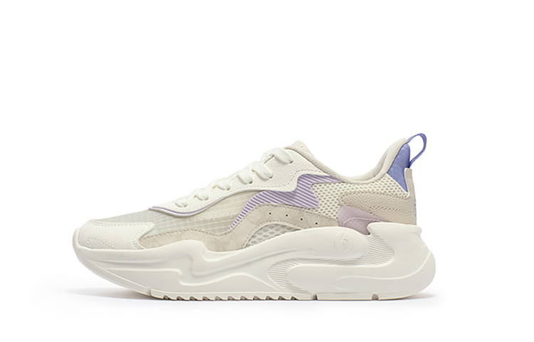 361° Yunshu 4.0 Anti-Slip And Wear-Resistant Breathable Low-Top Casual Shoes Women's Purple