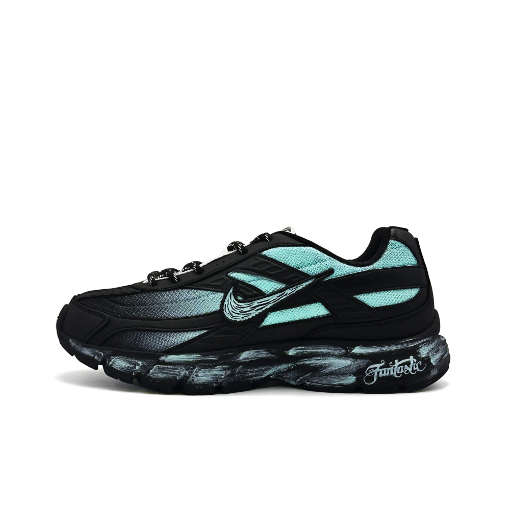 Nike Initiator Cushioning Support Breathable Low top Casual City Commute Running Shoes Unisex Black Cyan