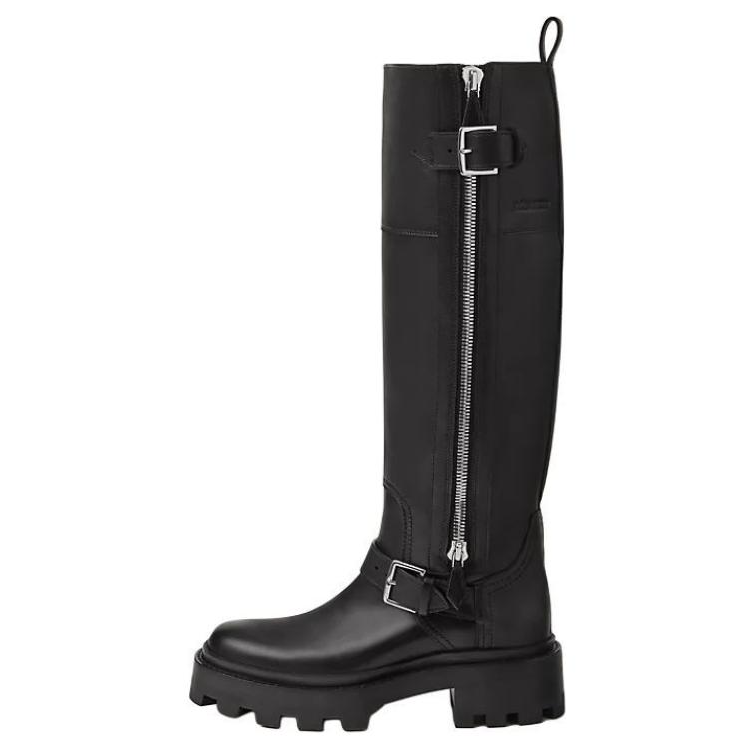 HERMES Jaime Knee high Boots 5cm Women's Black купить в интернет-магазине Yoocart с быстрой доставкой по России.