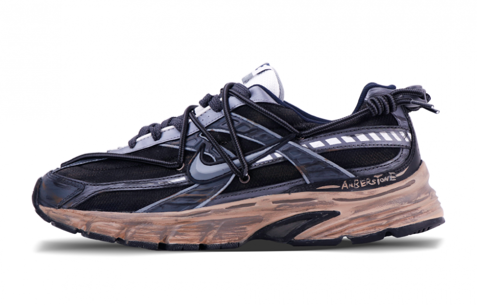 Nike Initiator Low Top Running Shoes Men's Black Brown