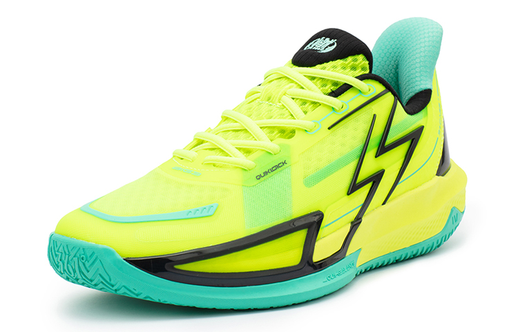 361° Big3 4.0 QUICK Basketball Shoes Men's Low top Neon Solar Yellow/Obsidian Black