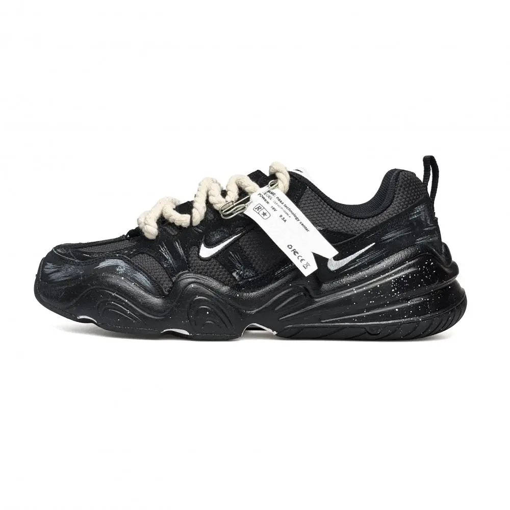 Nike Tech Hera Vassell Abrasion Resistant Low top Casual Shoes Unisex Black