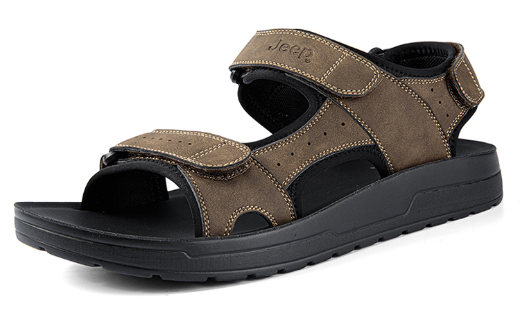 Jeep Beach Sandals Men Khaki