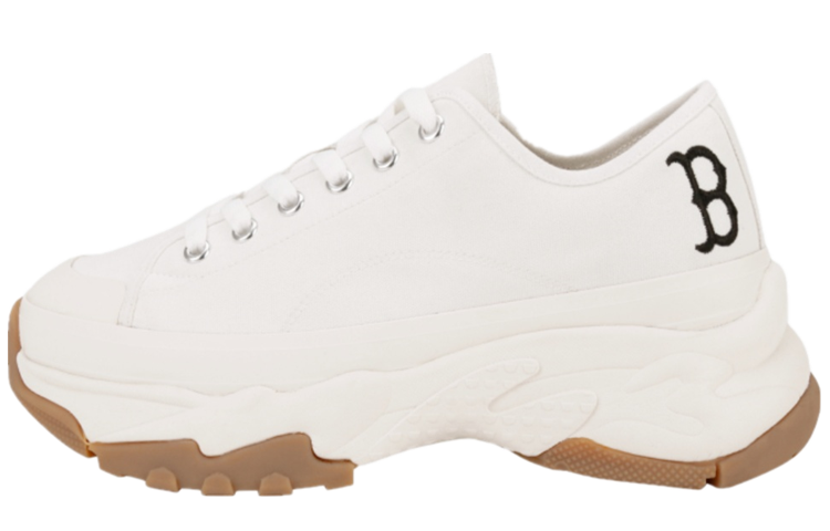 MLB Big Ball Chunky Low New York Yanker Anti-Slip Wear-Resistant Low-Top Chunky Sneakers Unisex White