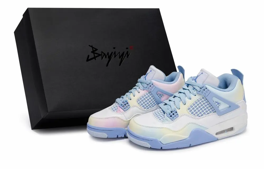 Jordan Air Jordan 4 Vintage Basketball Shoes Women's Low top White/Blue
