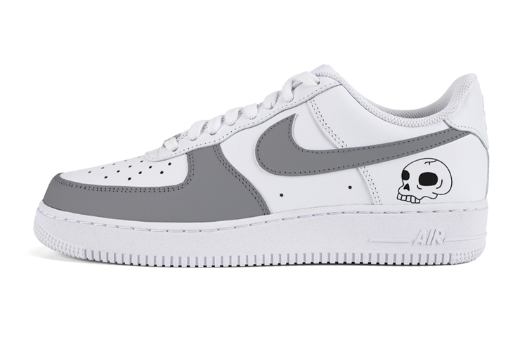 Nike Air Force 1 Skateboard Shoes Men Low-Top Gray