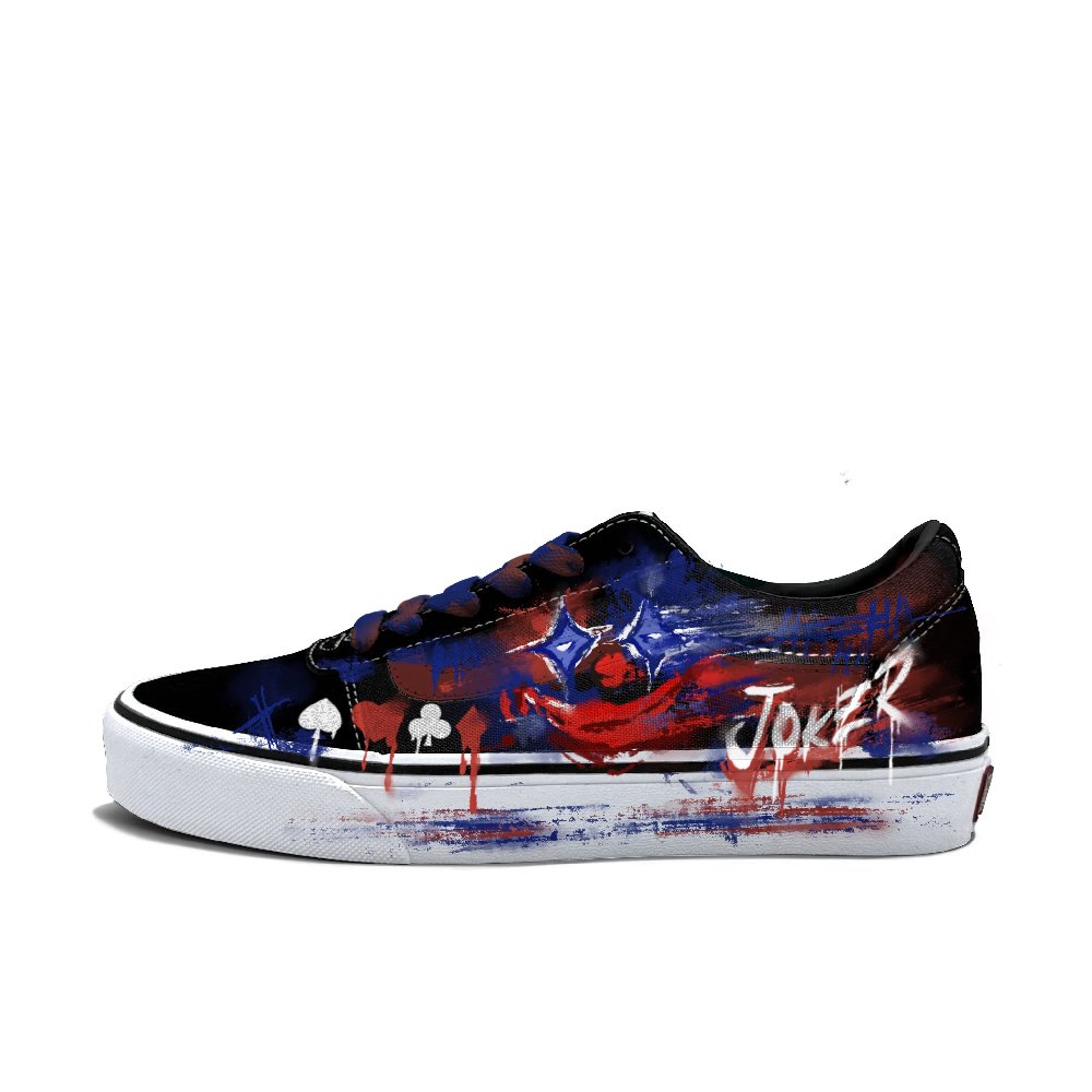 Vans Ward Abrasion Resistant Low Top Skateboard Shoes Men's Blue