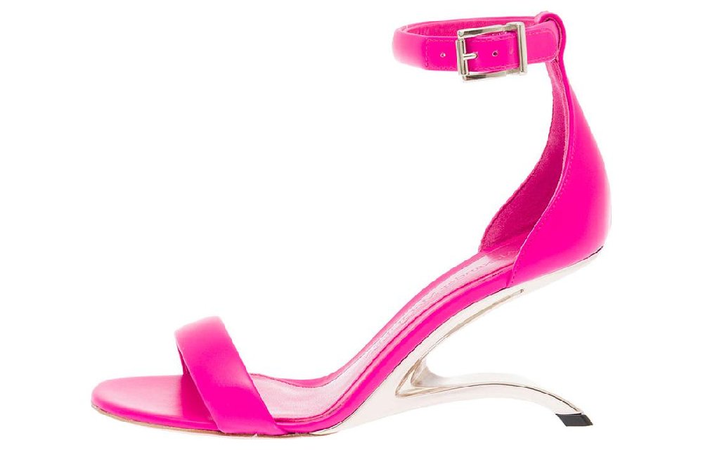 Alexander McQueen Sculpted-heel Leather Sandals