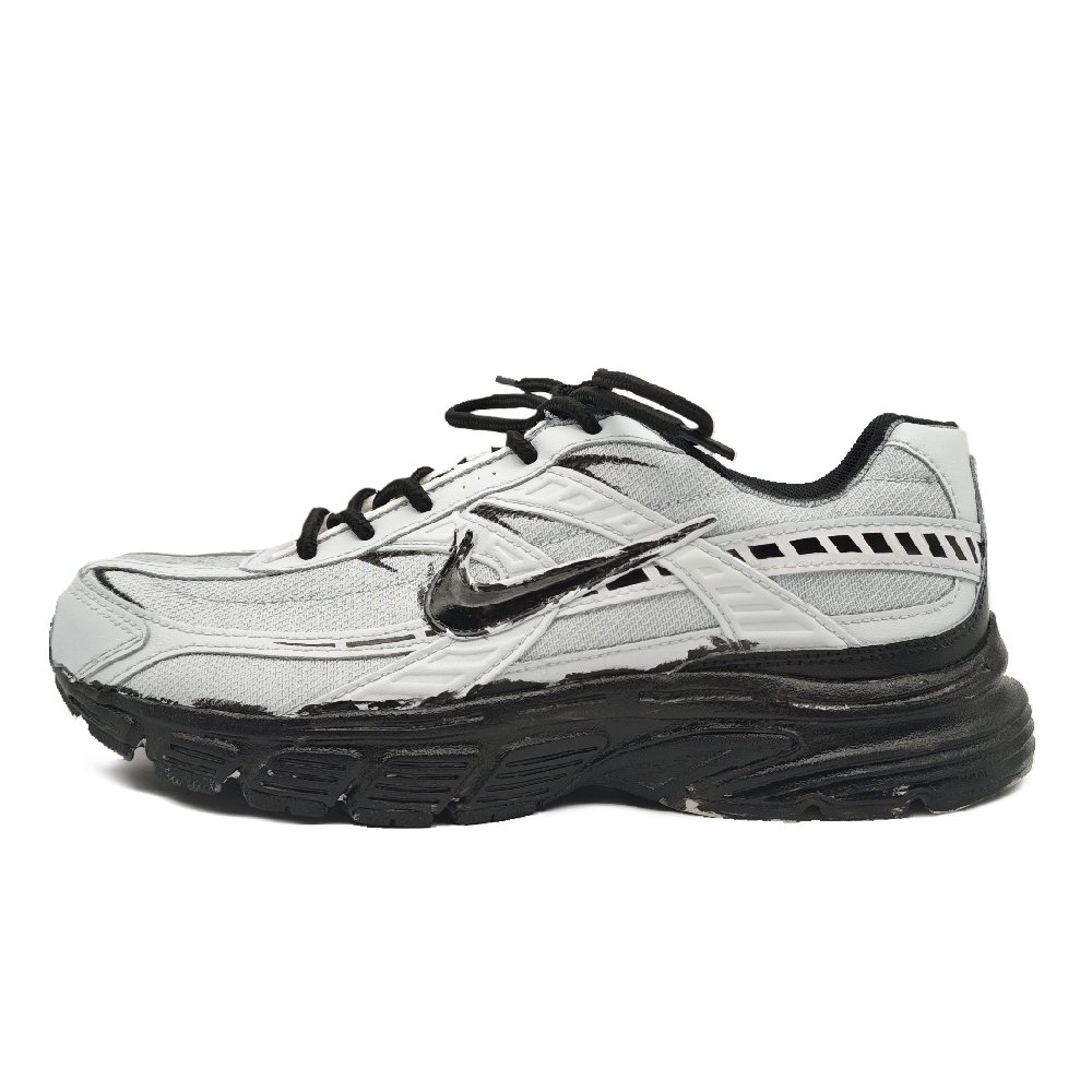 Nike Initiator Abrasion Resistant Low Top City Commute Running Shoes Unisex Black Gray