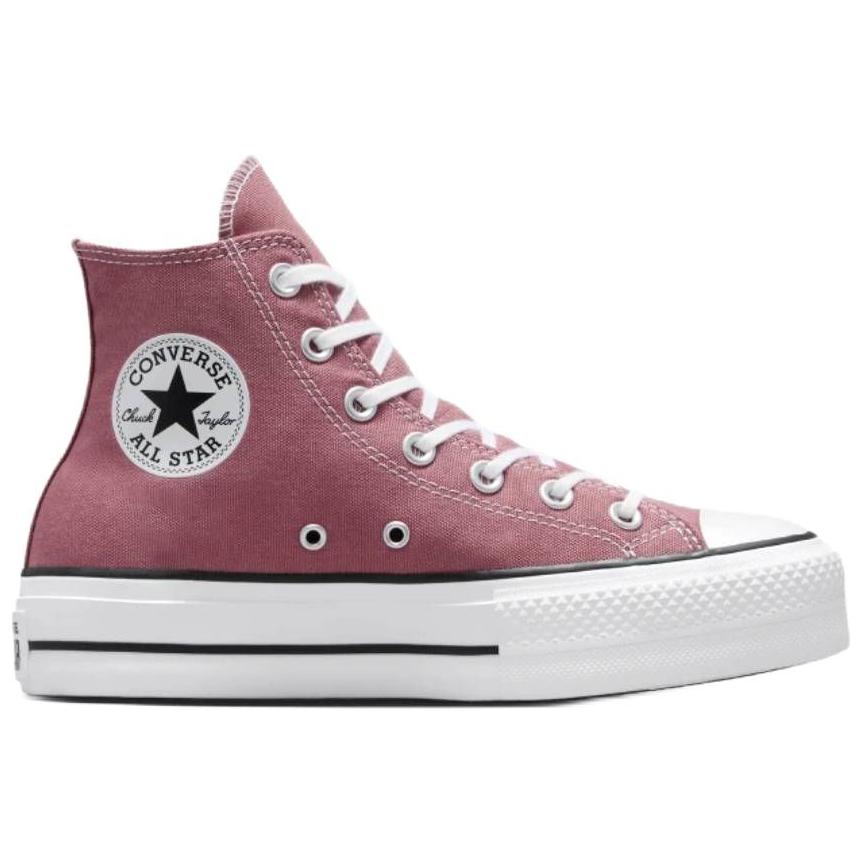 Converse All Star Lift Anti-Slip Wear-Resistant High-Top Canvas Shoes Women's Red