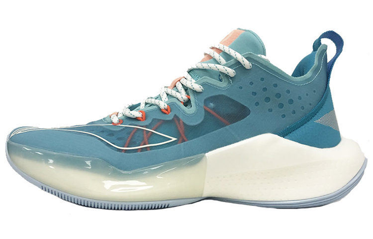 LiNing SONIC 8 Cushioning Anti-Slip And Wear-Resistant Low-Top Basketball Shoes Blue