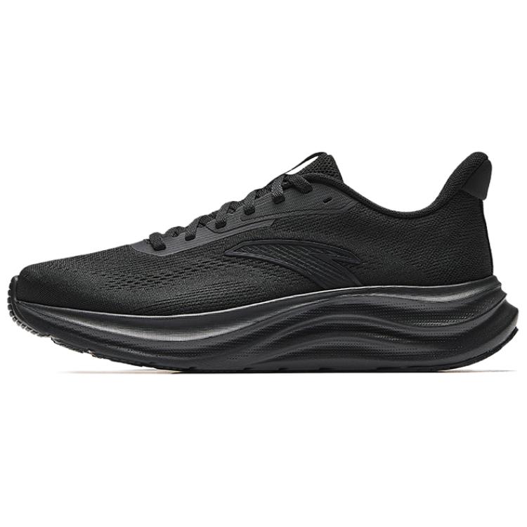 Anta Light Cloud 2 Cushioning And Breathable Low Top Casual Running Shoes Men's Basic Black