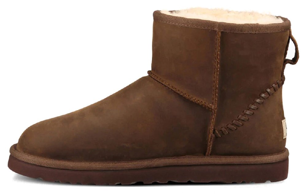UGG Classic Mini Deco Mid Tops Fleece Lined Brown