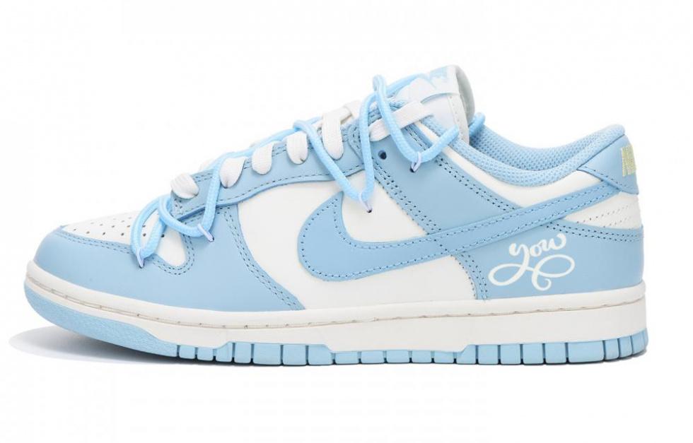 Nike Dunk Low Low-Top Skateboard Shoes Women's Blue