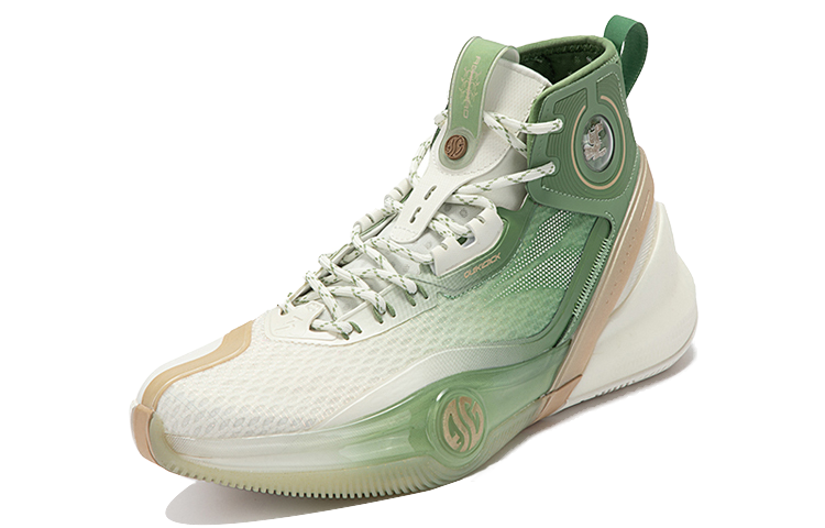361° AG3 Pro Basketball Shoes Men High Top Turquoise/Light Stone Blue
