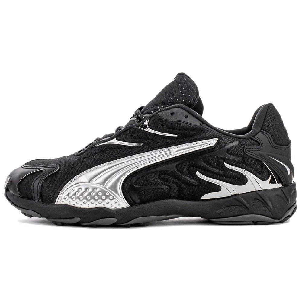 PUMA Inhale Abrasion Resistant Low Top Training Running Shoes Men's Black Silver