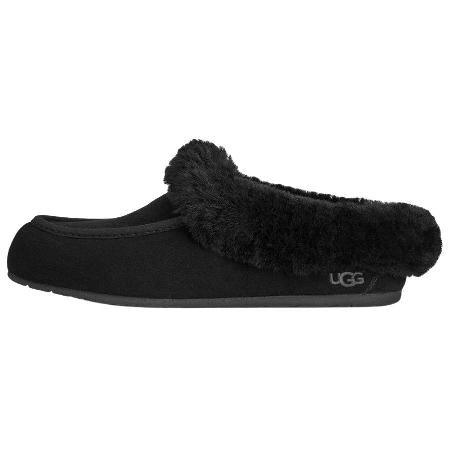 UGG ANSLEY Rubber Sole Abrasion Resistant Closed Toe Slippers Women's Black