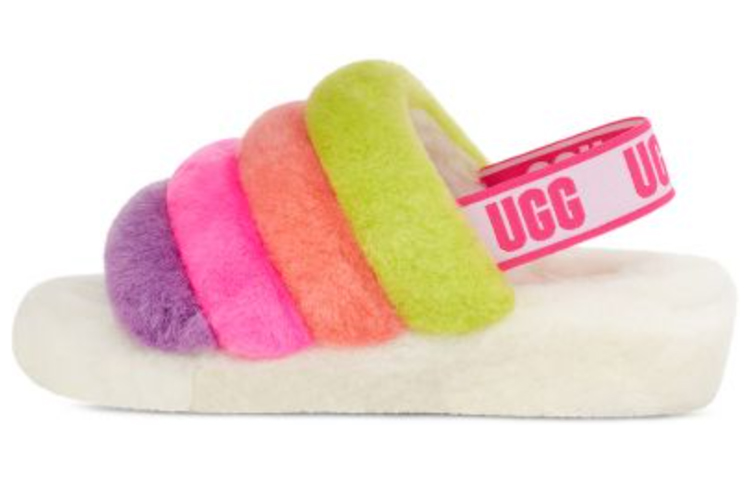 UGG FLUFF YEAH Stylish Sandals Women's White