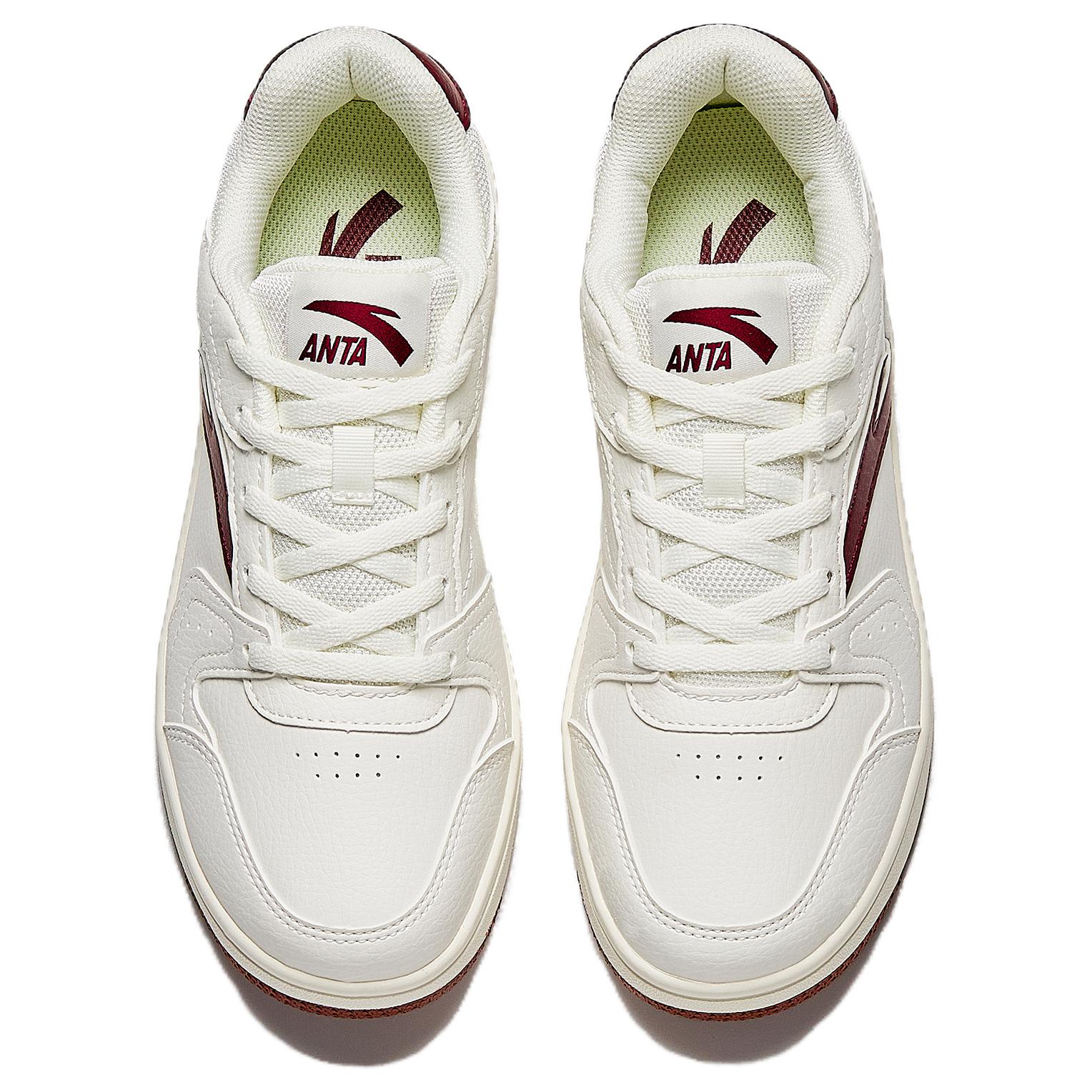 Anta Original Year Slip Resistant Height Increasing Low top Skateboard Shoes Women's White Red купить в интернет-магазине Yoocart с быстрой доставкой по России.