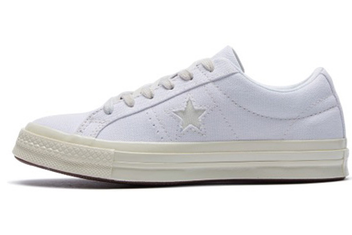 Converse One Star Non slip Lightweight Low Top Canvas Shoes Women's White