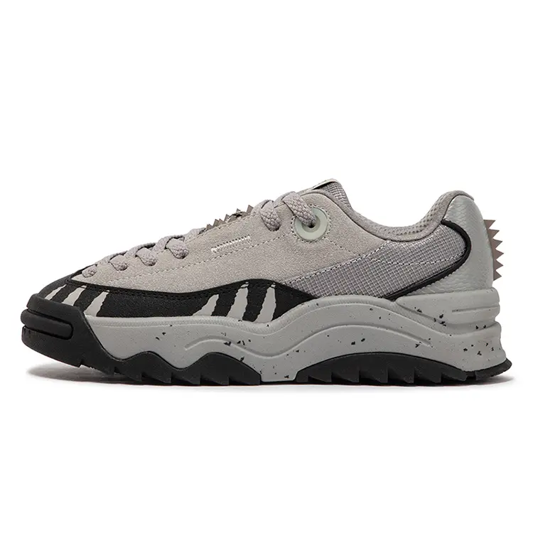 361° Dinosaur Shoes Slip Resistant Abrasion Resistant Low top Casual Shoes Women's Zinc Iron Gray