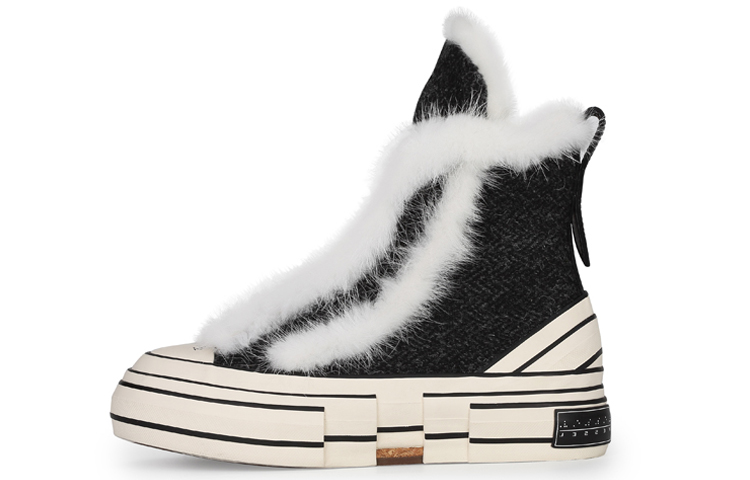 VESSEL Highs Winter Warmers High-Top Skateboard Shoes Unisex Black