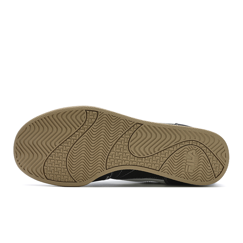 FILA Trail Curved Edge Shoes Slip Resistant Low Top Casual Shoes Men's Black White
