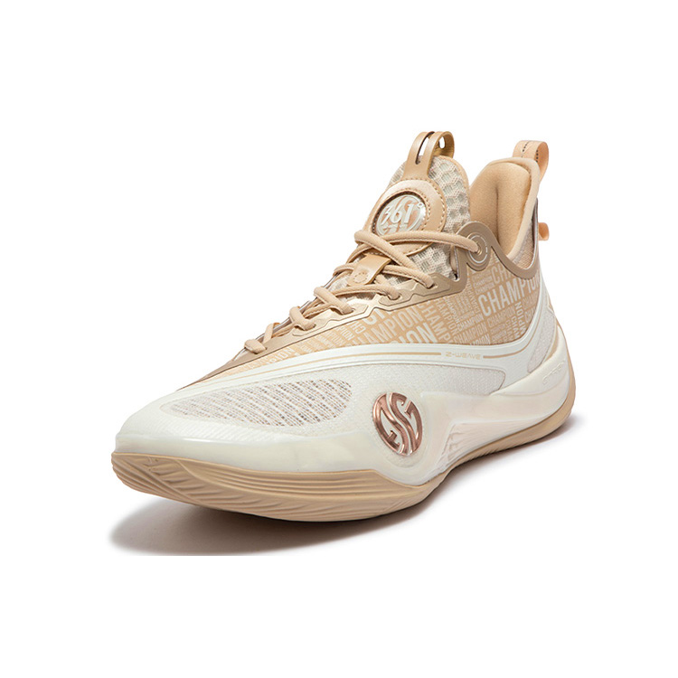 361° Zen 6 Basketball Shoes Men Low-Top Feather White/Champagne Gold купить в интернет-магазине Yoocart с быстрой доставкой по России.