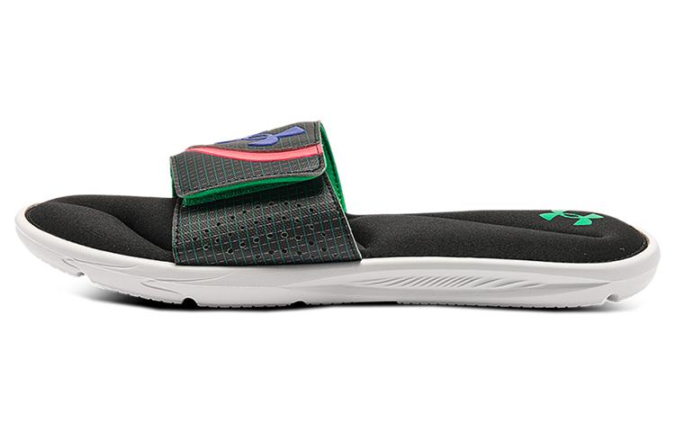 Under Armour Ignite 6 Graphic Strap Slide 'Black Cerise'