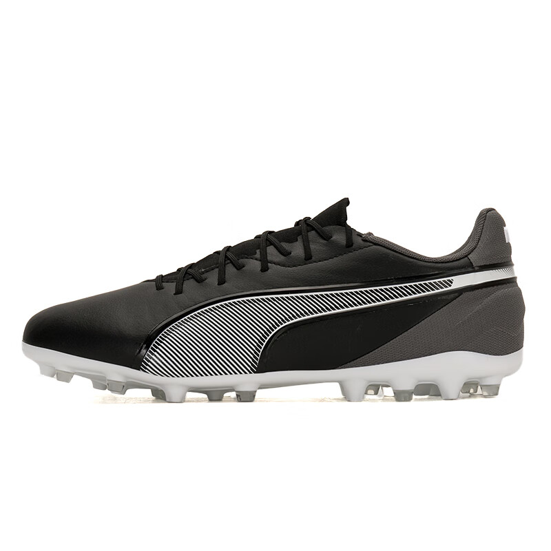 PUMA King Soccer Shoes Men's Black Gray White